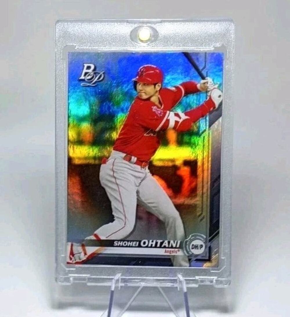 Shohei Ohtani 2019 Bowman Platinum #2 Silver Foil Refractor Batting Angels